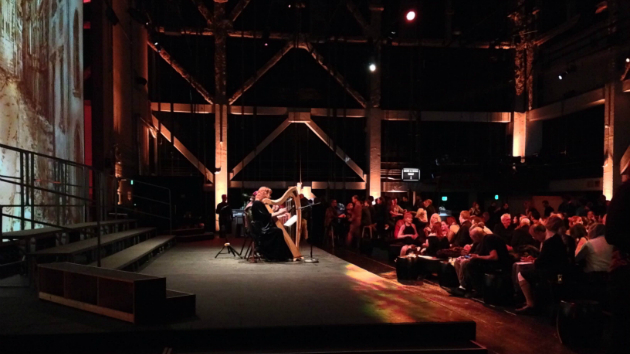 Pre-concert entertainment at SoundBox (Photo by Rebecca Wishnia)